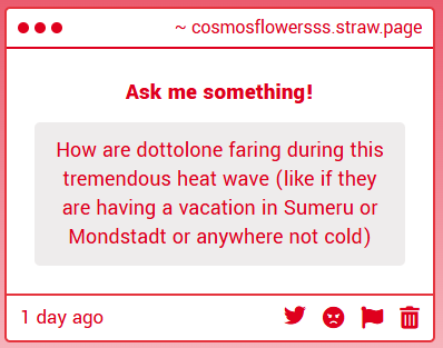 cosmosflowersss's tweet photo. Feofan vs the heat wave in Fontaine
#dottolone

https://t.co/TI2661wStk https://t.co/EenGSrF1Qz
