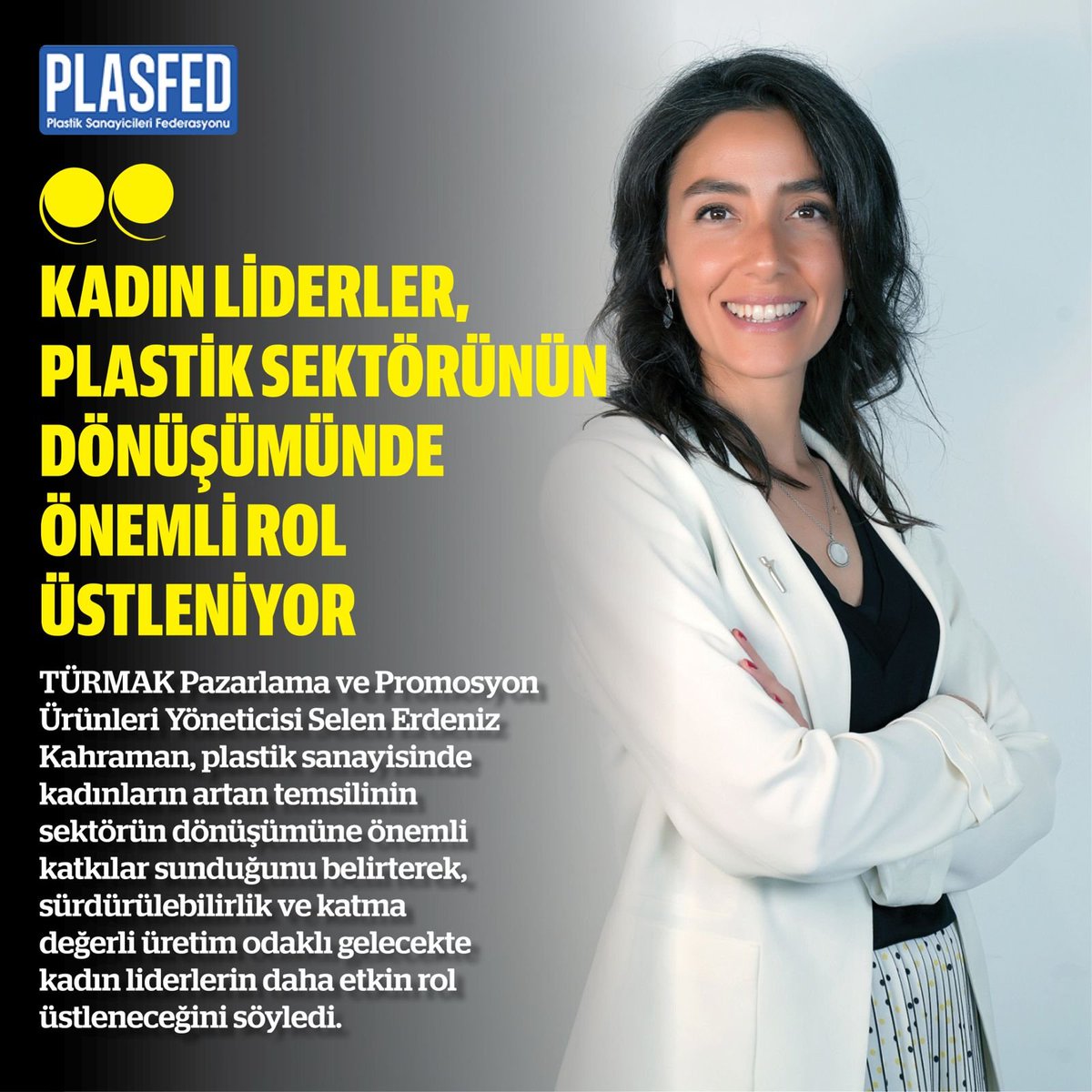 plasfed's tweet photo. Selen Erdeniz Kahraman ile Plastik Sektöründe Değişen Dengeleri Konuştuk.
Haberin devamını https://t.co/4Q6luuae5Z web adresinden okuyabilirsiniz.
#selenerdenizkahraman #ömerkaradeniz #TÜRMAK #PLASFED #değişendengeler https://t.co/XbHL8TMAO3