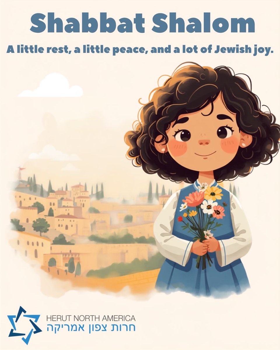 OfficialHerutna's tweet photo. Shabbat Shalom! 💙
May this Shabbat bring you rest, peace, meaningful moments with loved ones, and abundant Jewish joy. Wishing you a beautiful and peaceful day of renewal.
שבת שלום ✨
#ShabbatShalom #JewishJoy #UnapologeticallyZionist #CommonSenseZionism #HerutNorthAmerica https://t.co/6If9P73IoB