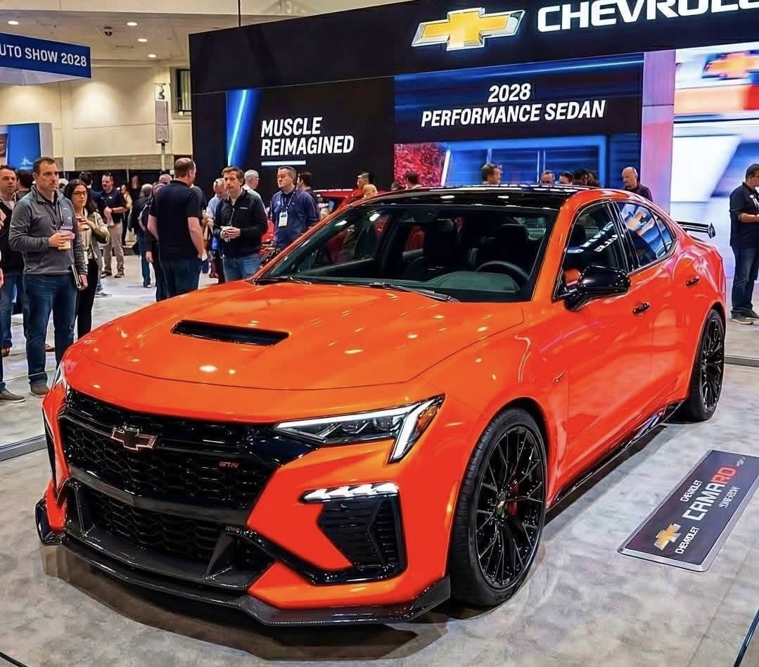 SaycheeseDGTL's tweet photo. Chevy’s next-generation Camaro will reportedly have four doors and go on sale in 2029.. according to insiders. 👀 https://t.co/s4SmRZQNJO