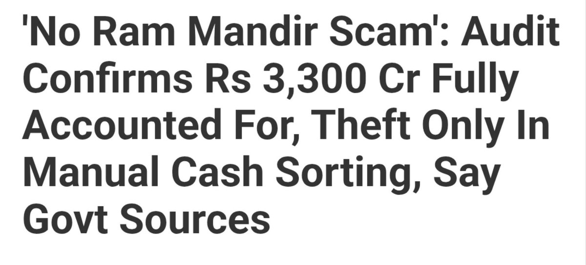 Panther7112's tweet photo. Aap logo ne notice Kiya hoga , jo aj kal sabse zada reports or Articles publish kr rahe hain . 

Unhone Ram Mandir ki audit report ab tk ap logo ko dikhai nahi hai https://t.co/omN8X3NdEH