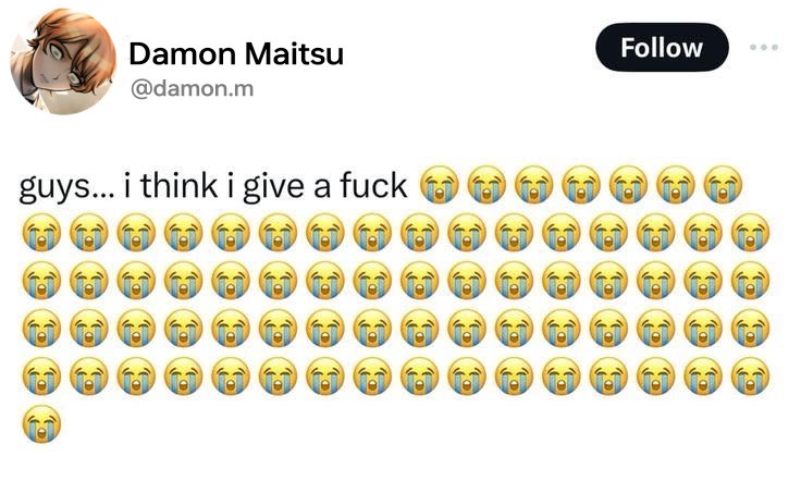kafellutza's tweet photo. Damon the fake idgafer https://t.co/9Fb9dkuB5Q
