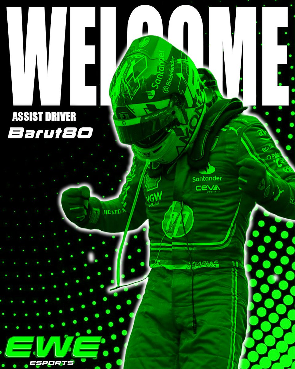 EWE_eSports's tweet photo. 📝🏎️ | DRIVER SIGNING!

Barut80 will join our Assists Roster after a successful time at TRS eSports. We are glad to have him now in our Team and we hope to get him to make another step up in Community eSports! https://t.co/RwWED2Jmnx