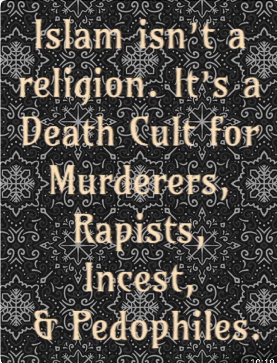 Lionhea05905799's tweet photo. @ACTBrigitte Not enough. Ban Islam Koran mosqa madrasas. They are all terrorism and threats to Christian civilization. Deport all muslims legal&amp;illegal.  ☪️ ancer https://t.co/7ZoLuHnvyw