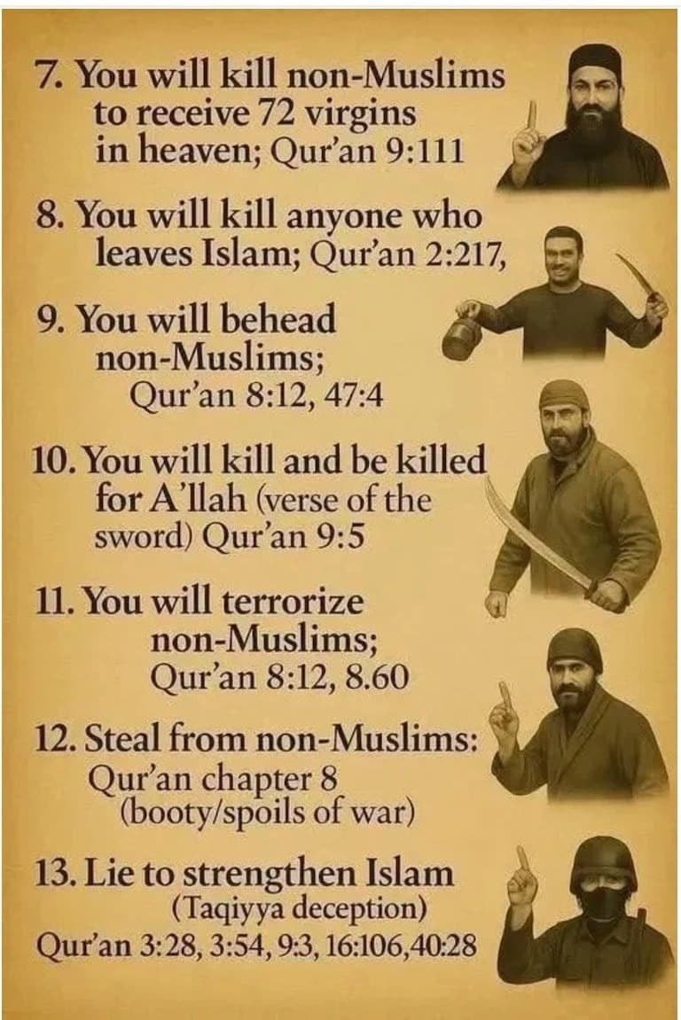 Lionhea05905799's tweet photo. @ACTBrigitte Not enough. Ban Islam Koran mosqa madrasas. They are all terrorism and threats to Christian civilization. Deport all muslims legal&amp;illegal.  ☪️ ancer https://t.co/7ZoLuHnvyw