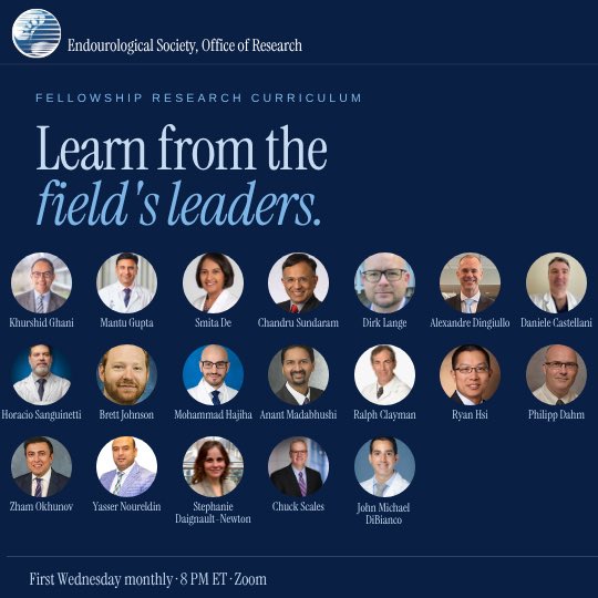 FUTURE_EndoSoc's tweet photo. 📚 Learn research from the field’s leaders!

The @Endo_Society Office of Research Fellowship Research Curriculum brings together experts to cover the skills that turn research ideas into impactful work.

From manuscript writing, trial design & biostatistics to systematic reviews, AI, grants & innovation. 🚀

🗓️ First Wednesday monthly | 8 PM ET | Zoom

Follow @FUTURE_EndoSoc for upcoming sessions!

#FUTURECollaborative #Endourology #UrologyResearch