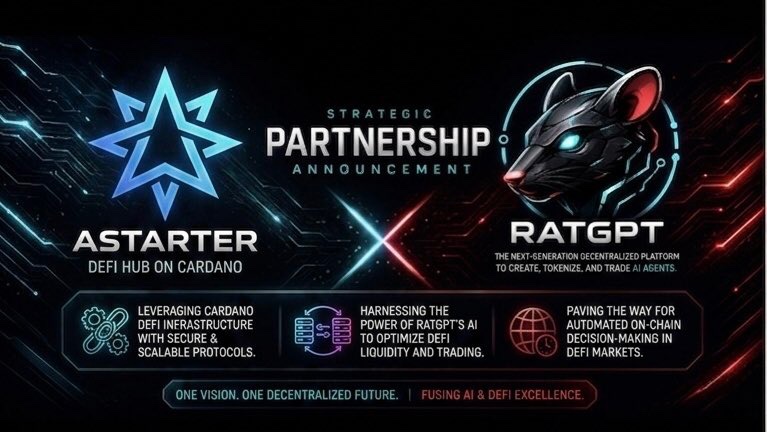 RATGPT_official's tweet photo. The ecosystem keeps growing.

Partnerships with @XAgent_official, @AstarterDefiHub, @FooDriver_dApp and others aren’t just announcements, 

rather each one adds a new layer to what agents built on @ratgpt_official can actually do autonomously.

Payments, logistics,  DeFi, all on-chain! 

Stick around, we’re cooking! 🧑‍🍳