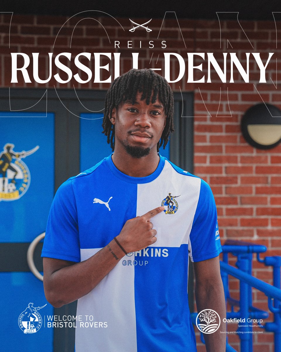 Official_BRFC's tweet photo. We are delighted to confirm the loan signing of Reiss Russell-Denny! 🤩

✍️ Brought to you by @OakfieldGroup