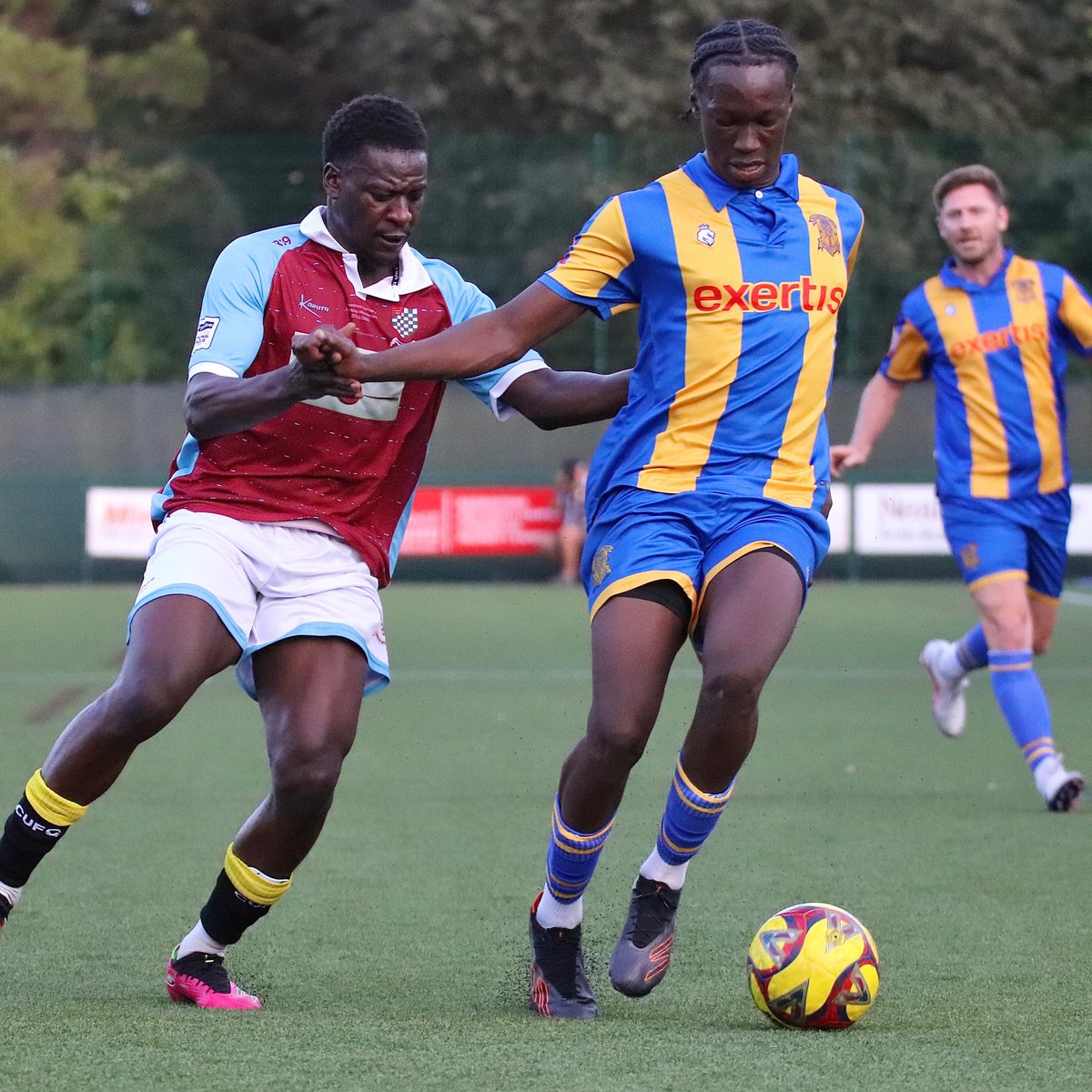 Basingstoke_FC's tweet photo. Welcome to 'Stoke, Sol! 

We're delighted to welcome @44_Sol_Saint to Basingstoke Town.

The young defender joins us after a season with Tadley Calleva and has impressed throughout pre-season with his strength, versatility and willingness to put his body on the line.

#BeBasingstoke