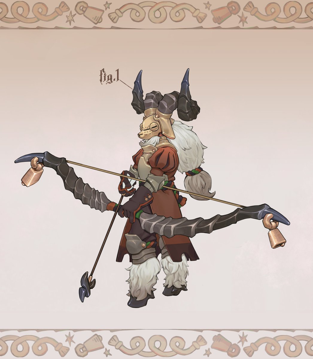 Zainkkk_'s tweet photo. Some goat knights ! 🐐 
#characterdesignㅤ https://t.co/rT2ieIYisC