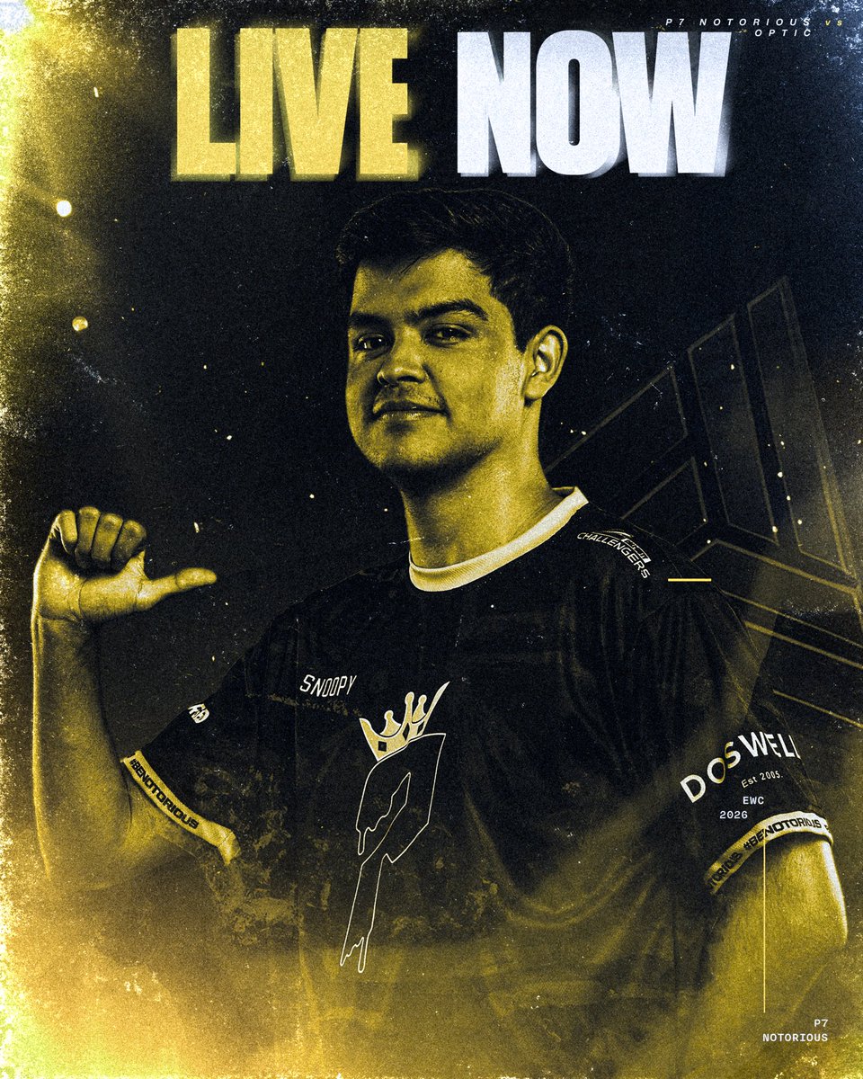 P7eSportsNA's tweet photo. For a spot in the bracket.

Group B Decider Match 🆚 @OpTic 

📺 https://t.co/gaCb3ICXVy

#BeNotorious👑 https://t.co/1PGrVAnOyD