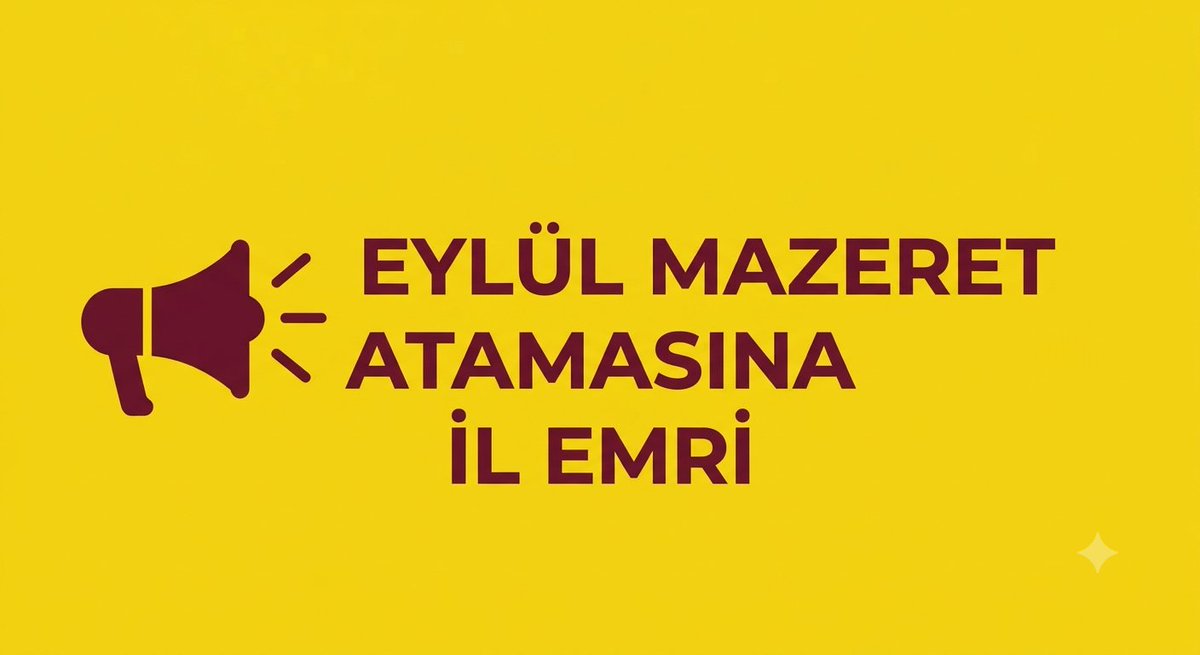 MevzuOgretmen20's tweet photo. 📢📢📢 

2026 Ağustos Mazeret Ataması Tercihleri Bugün Başlıdı ‼️

BİRÇOK ÖĞRETMEN AİLESİNE KAVUŞAMIYOR. 

Aldığımız Bilgilere Göre Ağustos Mazeret Atamasına Yaklaşık Olarak 2500 Kişi Başvuru Yapacak.

Eylül Ayında Yapılacak Olan 2026 Eylül Mazeret Atamasına İse Yaklaşık Olarak 4500 Kişinin Başvuru Yapabileceğini Tahmin Ediyoruz.

* Askerlik Yapanların, Doğum İzni Kullananların, Güvenlik Soruşturması Çok Uzun Sürenlerin ve Ek Yerleştirme İle Atanan Kişilerin 2026 Eylül Mazeret Atamasına Başvuru Yapabilmesi Oldukça Zor Görünüyor. 

* Ayrıca "Talep Edilen Yerde" Maddesi Gereğince Bir Çok Öğretmenin Yine Bu Madde Gereğince Başvuru Yapamayacağı Biliniyor. 

* Ağustos ve Eylül Mazeret Atamalarına Toplam Başvurunun 7-8 Bin Civarında Olacağı Tahmin Ediliyor. 

* Bu Bağlamlar Dikkate Alındığında Bir  Milyon Öğretmenin Görev Yaptığı MEB Bünyesinde 7-8 Bin Kişiye İL EMRİ Verilmesi Hiçte Güç Değil.

*MEB Mazeret Ataması Kapsamında Öğretmenlere Ağustos ve Eylül Ayında İL EMRİ Vermelidir.