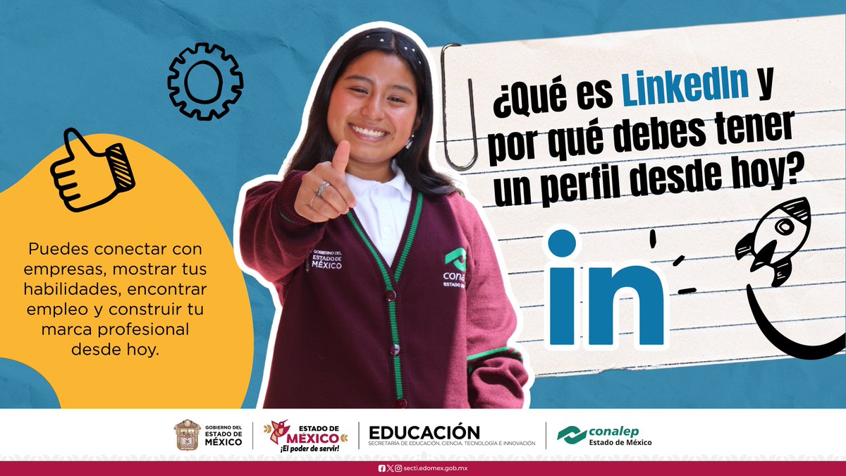 Conalep_Edomex's tweet photo. ¡Es momento de poner tu talento en el mapa! 💼

✨ LinkedIn puede convertirse en ese espacio donde lo que aprendes, lo que haces y lo que sueñas comienza a tomar forma profesional🐺 

#LinkedIn #TalentoCONALEP #MarcaProfesional #ApasionadamenteCONALEP https://t.co/FgwAopIQ6l