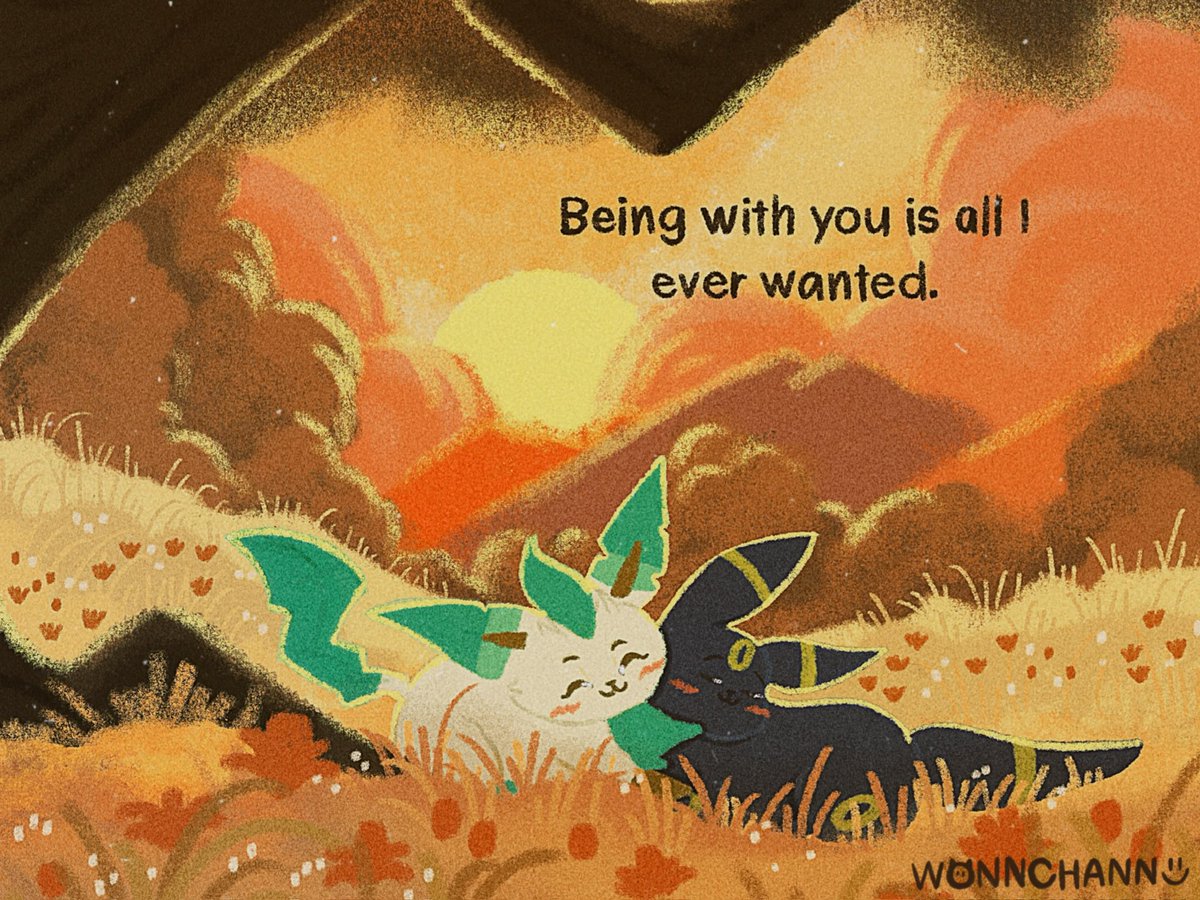 wonnchann's tweet photo. Leafeon and Umbreon https://t.co/ssgU6Qzk5D