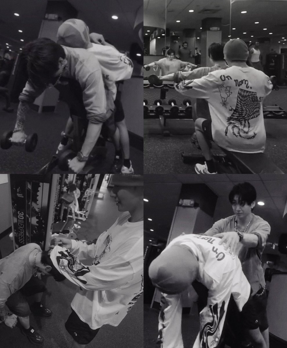 vhyungiekim's tweet photo. 🗣️: cuántos culos se habrá visto Jungkook en el gimnasio? 

Jungkook en el gimnasio: https://t.co/3uDbN8RL9R