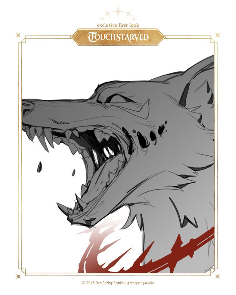 redspringstudio's tweet photo. Here’s a rough concept sketch of Vere’s Monster form! 🦊 Do you think we could tame him with some ear scratches? 😅 https://t.co/l6TUlRhSNR