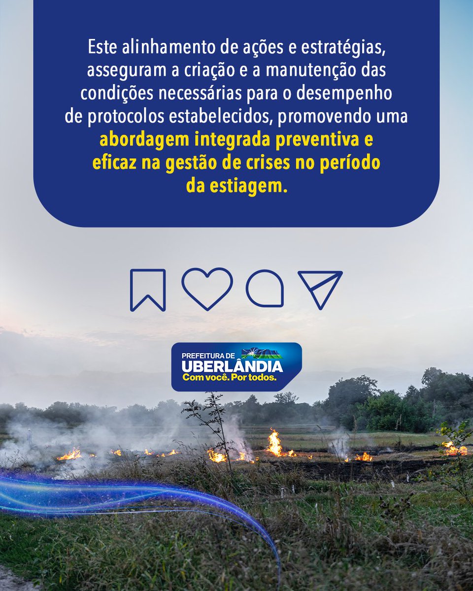 PrefeituraUdia's tweet photo. Uberlândia apresenta o Plano de Contingência para Queimadas e Incêndios 2026. 🛑
#DefesaCivil | Com a chegada do período de estiagem, a Prefeitura e parceiros lançaram o plano que estabelece diretrizes e condutas preventivas. Confira!
#PrefeituraDeUberlândia #ComVocêPorTodos https://t.co/0qIEiP8UtY