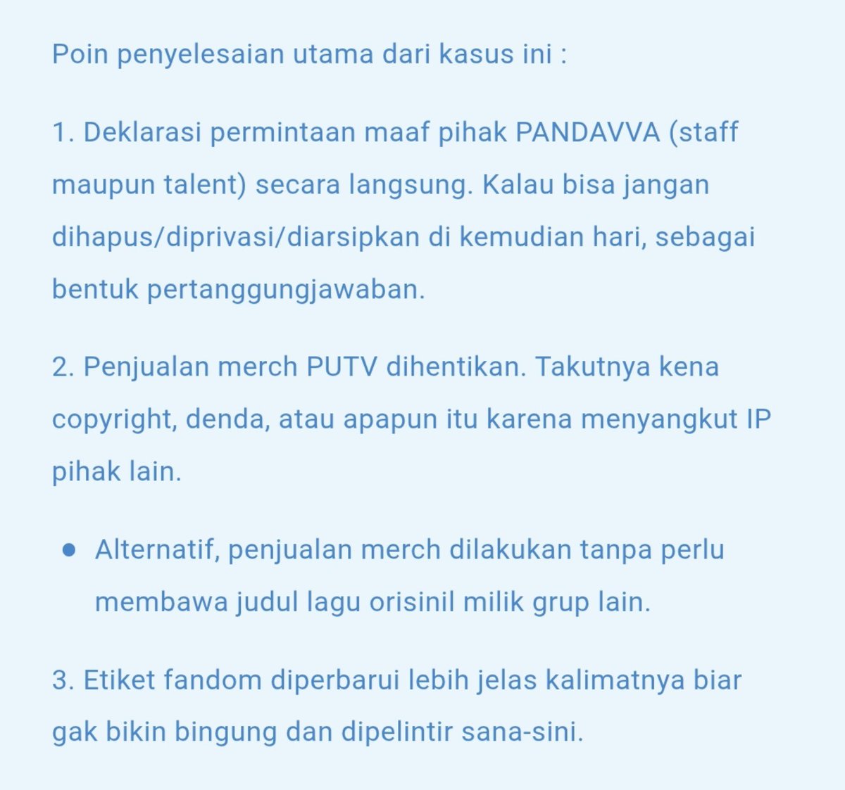 nakuloaf's tweet photo. kurang lebihnya dari aku yang berdiskusi dengan salah satu mutual seperti ini. aku mencatat dengan kepala dingin dan setenang mungkin. semoga respon @PANDAVVA_ID tidak mengecewakan, dan mau mempertimbangkan kritik serta masukan dariku juga pandavvarna lain 🙏🏻 https://t.co/KXTMISSu0R
