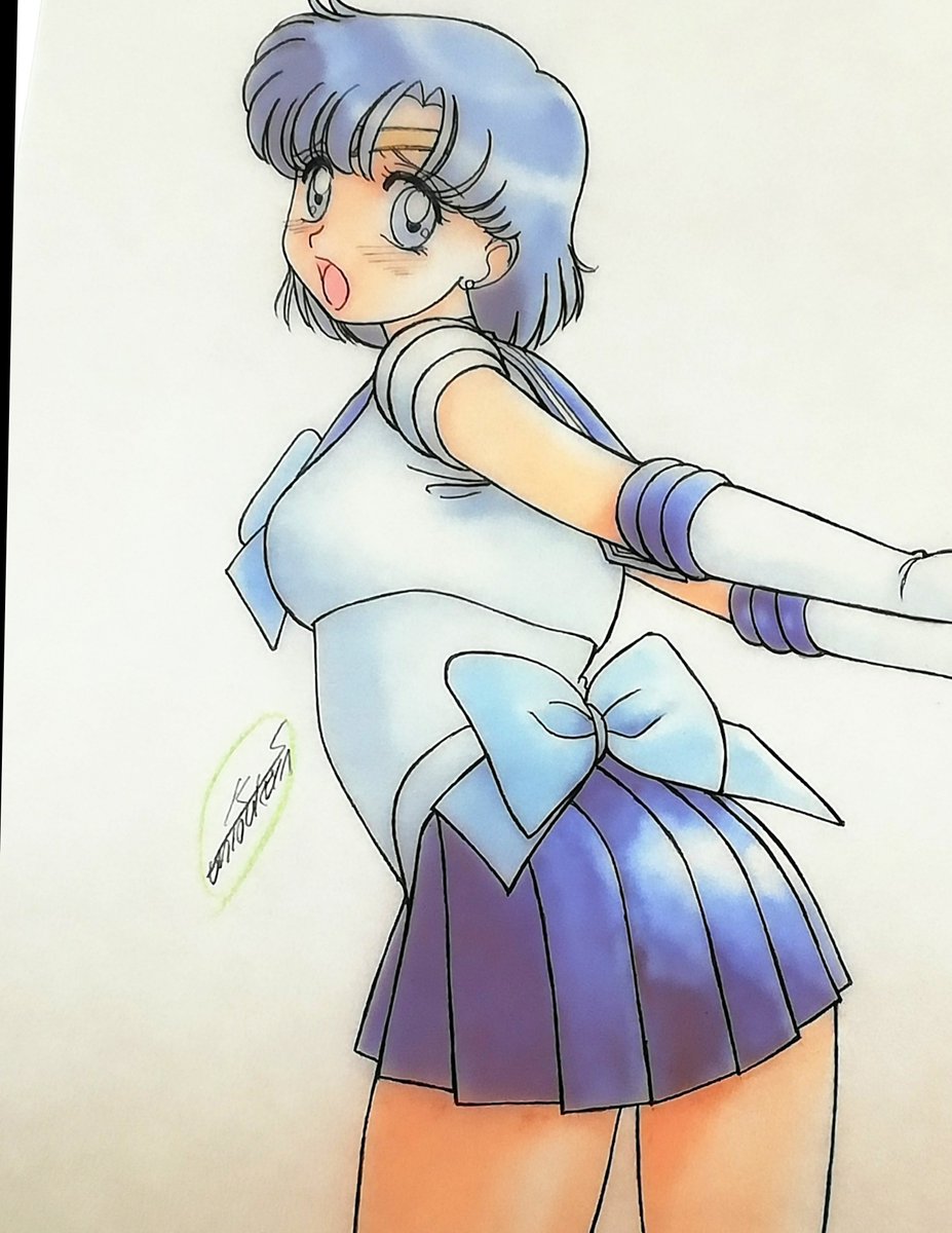 1080kazuo's tweet photo. #背面上等
ほとんど後ろからの絵描いてないと思い知る😣😑亜美ちゃん再掲😆。
#イラスト
#セーラーマーキュリー https://t.co/nMgdWsQANa