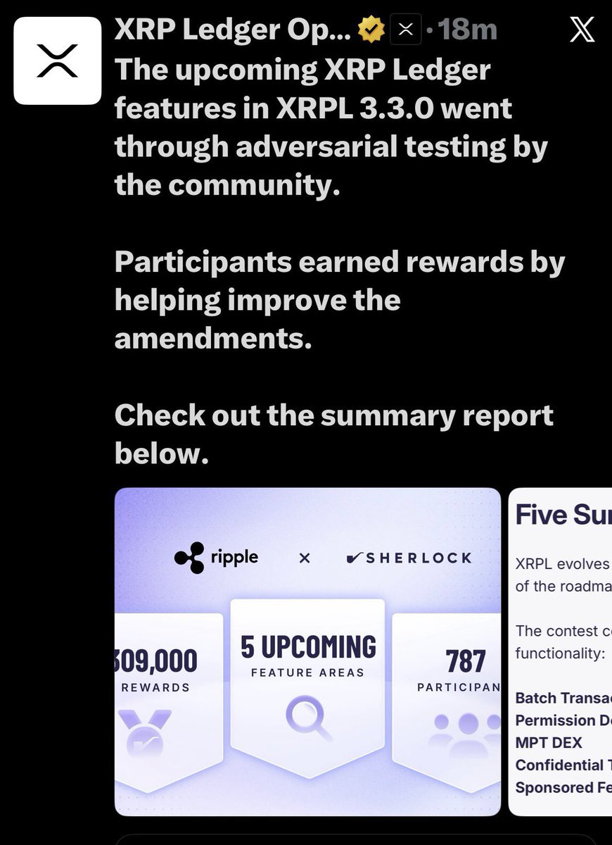 _Mr_ManXRP's tweet photo. Confirmed by XRPL Operations 🫱🏾‍🫲🏻 https://t.co/vAopzsnjhx