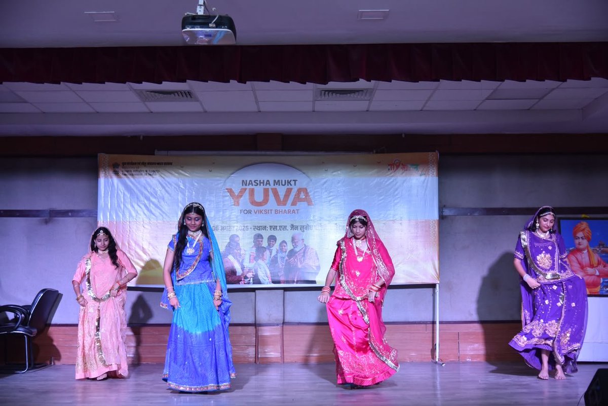 dr_gauttam's tweet photo. 🇮🇳 Glimpses from the District-Level "Nasha Mukt Yuva Bharat" Competition, organized by MY Bharat, under the Ministry of Youth Affairs & Sports, Government of India.
#NashaMuktYuvaBharat #MyBharat #ViksitBharat #YouthForChange #NSSIndia @PMOIndia @RajCMO @_NSSIndia @YASMinistry https://t.co/62SeLFYlsg