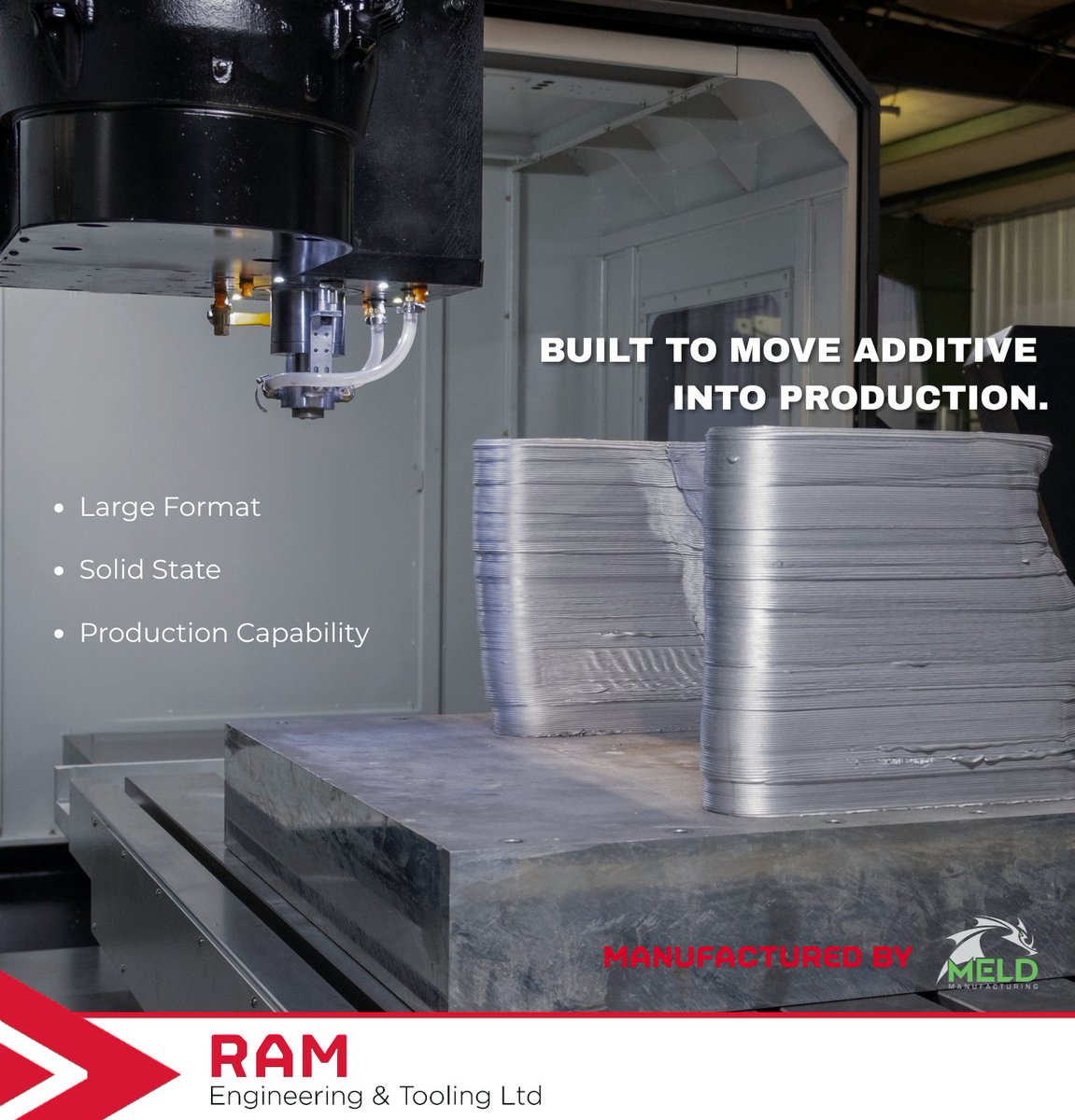 RAMENGTOOL's tweet photo. โAdditive manufacturing should not stop at the demonstration stage
@MELDMfg tech brings solid-state metal deposition into a production-focused machine platform for larger components and greater manufacturing volumes.
What would you make?
#ukmanufacturing #MELD #machinetools https://t.co/zCdN5FTFpo
