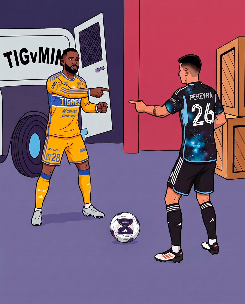 TigresOficial's tweet photo. 😲👉🏼 👈🏼😲 Joaquim Pereira y Joaquín Pereyra al rato en la cancha del Allianz Field.

@MNUFC @LeaguesCup 😅 https://t.co/rNtbDAXvCU