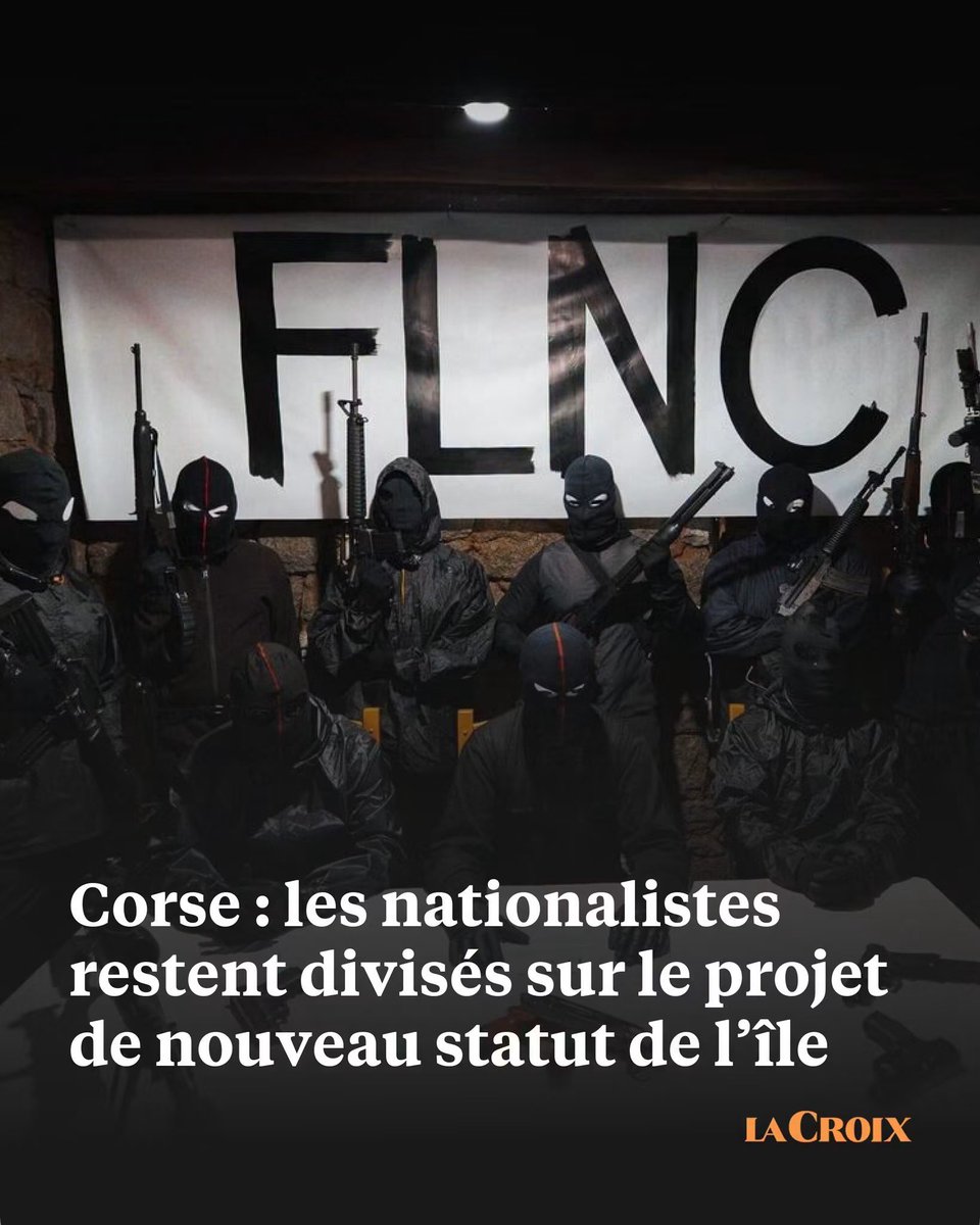 JuanAgulloNews's tweet photo. La charge virulente du #FLNC contre le projet de loi visant à rendre la #Corse autonome illustre les fractures entre autonomistes modérés et indépendantistes radicaux.
Ces derniers reprochent aux premiers d’avoir abandonné des revendications historiques du mouvement nationaliste.
https://t.co/XTmDxFqms3