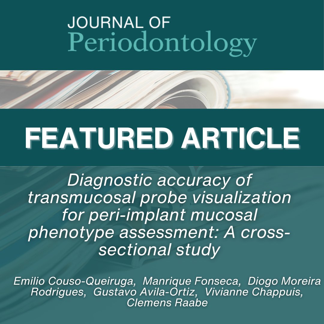 AAPerioJournals's tweet photo. Have you read this article from the July issue? Diagnostic accuracy of artificial intelligence-based deep learning models in detecting furcation involvement: A systematic review and meta-analysis https://t.co/koL6k4DIU7 https://t.co/mSL7gXjxYd