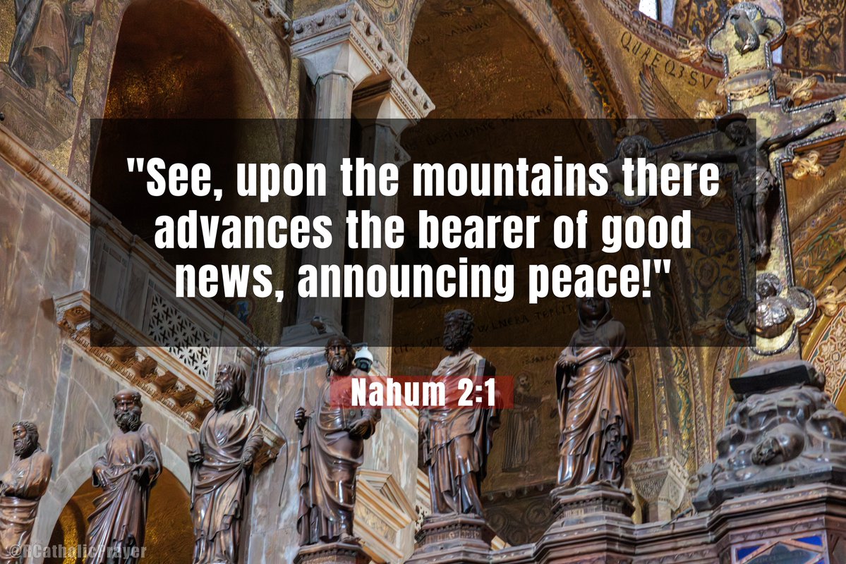 rcatholicprayer's tweet photo. What if a city of lies and violence confronted its divine reckoning?

Invaders approach with red shields and raging horses amid the crack of whips.

The once proud Nineveh lies in filth and contempt with none to comfort her.

Discover the truth of judgment in Nahum 2:1, 3; 3:1-3, 6-7

The Bearer of Good News Announces Peace Nahum 2:1

The passage from Nahum highlights a pivotal moment where divine intervention shifts the narrative from oppression to deliverance. Readers encounter a vivid portrayal of advancing forces that signal the end of tyranny for those who have suffered. This theme resonates deeply because it underscores how announcements of peace emerge precisely when judgment falls upon the wicked. The text invites reflection on how God orchestrates events to restore balance and offer hope to the afflicted. Such insights encourage the faithful to trust in ultimate justice even amid apparent chaos.

What Does Nahum 2:1 Reveal About the Arrival of Peace?

See, upon the mountains there advances the bearer of good news, announcing peace serves as the central declaration that transforms the surrounding verses into a message of relief. This announcement comes after descriptions of conflict and precedes the downfall of a ruthless empire. The mountains serve as a vantage point from which the good news travels swiftly to those waiting in anticipation. In context the verse contrasts the dread of invasion with the joy of liberation for the oppressed people of Judah. The bearer represents a herald who proclaims the cessation of hostilities and the beginning of tranquility under divine order.

How Does Nahum 2:3 Illuminate the Preparation for Deliverance?

The shields of his warriors are red and his soldiers are clothed in crimson paint a scene of readiness that precedes the peace announced earlier. These details emphasize the disciplined advance of forces aligned with a higher purpose. The flashing metal on chariots and prancing chargers convey momentum toward a decisive confrontation. Such imagery connects directly to the good news by showing that peace requires the resolution of conflict through structured judgment. The verse thus builds anticipation for the relief that follows the defeat of aggressors who have long tormented neighboring lands.

Why Does Nahum 3:1-3 Describe the Consequences of Bloodshed?

Ah, city of bloodshed utterly deceitful full of booty no end of plunder sets the stage for understanding the necessity of the peace that arrives later. The crack of whip and rumble of wheel along with galloping horse and bounding chariot illustrate the relentless machinery of war that has caused endless suffering. Horsemen charging with flashing sword and glittering spear create piles of dead and heaps of corpses that stretch without end. These verses explain the backdrop against which the bearer of good news operates because they detail the accumulated guilt that invites divine response. The stumbling over bodies underscores the exhaustion of a system built on violence now facing its reckoning.

In What Way Does Nahum 3:6-7 Point Toward Restoration After Judgment?

I will throw filth at you and treat you with contempt and make you a spectacle reveals the humbling of the once mighty city as a step toward broader peace. All who see the devastated Nineveh shrink away and question who will bemoan her or seek comforters. This exposure of ruin serves as confirmation that oppressive powers no longer hold sway over the vulnerable. The verses tie back to the initial announcement by demonstrating that true peace follows the removal of threats that have disrupted harmony. Through this process the faithful witness the fulfillment of the good news as stability returns to the region.

The overall message of these sections weaves together warning judgment and deliverance into a cohesive call for trust in divine timing. Each part builds upon the last to show how the bearer of good news emerges from the ashes of conflict. This progression offers readers a framework for viewing current struggles through the lens of eventual restoration. The text ultimately affirms that announcements of peace carry weight because they follow the dismantling of injustice.

🙏 @RCatholicPrayer

"See, upon the mountains there advances the bearer of good news, announcing peace!"

Nahum 2:1, 3; 3:1-3, 6-7