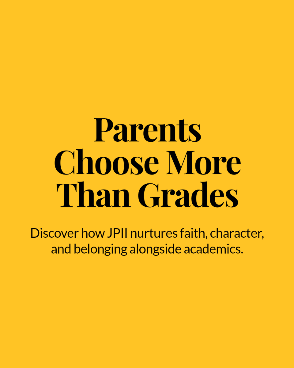 JPIIHSPLANO's tweet photo. Families can look beyond transcripts.

Ask whether a school builds character, confidence, and college readiness too.

Look for strong academics, real support, and a community that helps each student grow as a whole person.

https://t.co/Kt1IcShvr4 https://t.co/WPcufdEimO