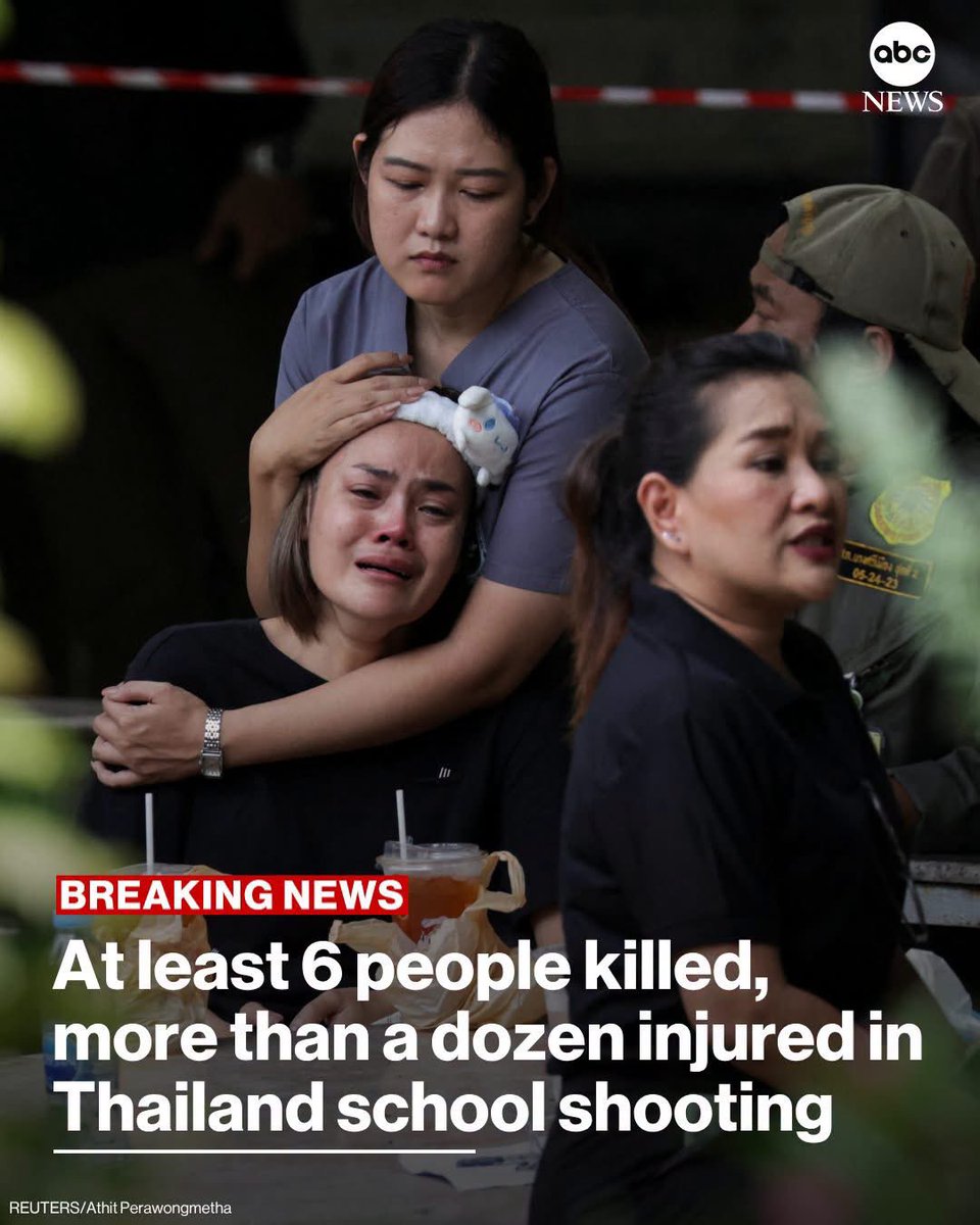 OBvlogs's tweet photo. Is Thailand really as safe as they say, or are they just saying that as usual because Thailand is known for making claims just like they claim Cambodia's culture, lands, and heritage?

Unfortunately, a school shooting at a high school in the outskirts of Bangkok, Thailand has resulted in the deaths of at least six people and injuries to over a dozen others, according to local police.

The suspect has been identified as a student.