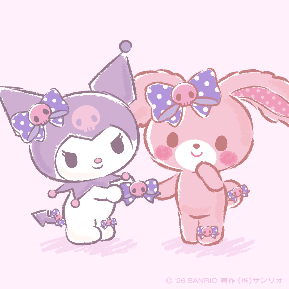 kuromi_project's tweet photo. 誕生日おめでと！
アタイとおそろいのリボン
ちょーおしゃれじゃん♪ https://t.co/vTppvsZyzS