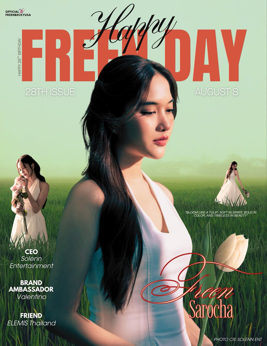 officialFBUS's tweet photo. HAPPY BIRTHDAY SAROCHA
#Happy28thFreenDay
#srchafreen @srchafreen

🌷Freenomenal Love For Sarocha🌷

Happy birthday to our lovely tulip, who keeps growing more and more talented, beautiful and kind with each given day.

Wishing you a year filled with good health, happiness, and continued success.

May this new chapter bring you so many great memories, amazing opportunities, and everything you've been hoping for. Have a great birthday today and we’ll see you for your birthday concert, where many of us anticipate to have fun with you soon 🤍🎂✨