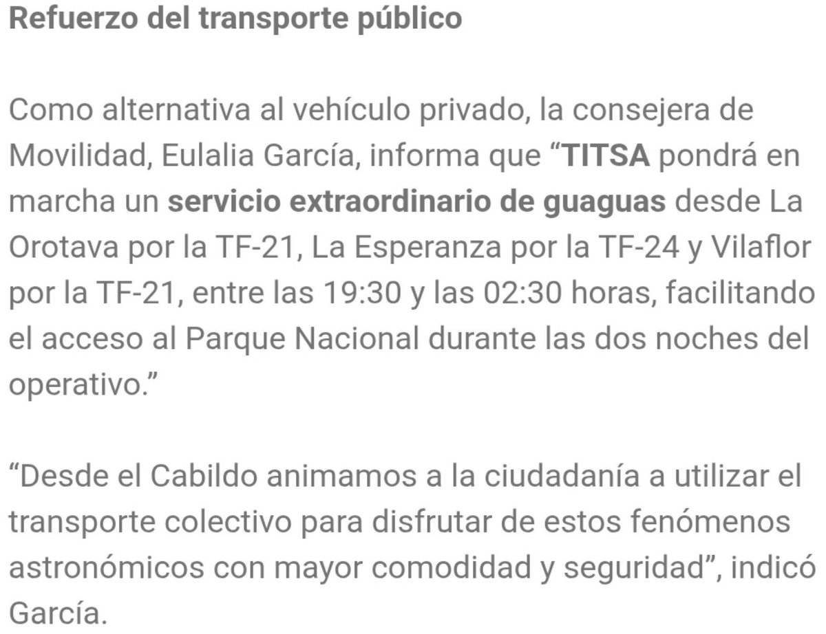 taychex's tweet photo. ¡hola @titsa , @CabildoTenerife !
el eclipse es de 18:57 a 20:44, con su punto máximo a las 19:55 ¿cómo va ha empezar el refuerzo de TITSA a las 19:30?
deberían ofrecer guaguas desde las 16:30 https://t.co/yZ4eazBVKh