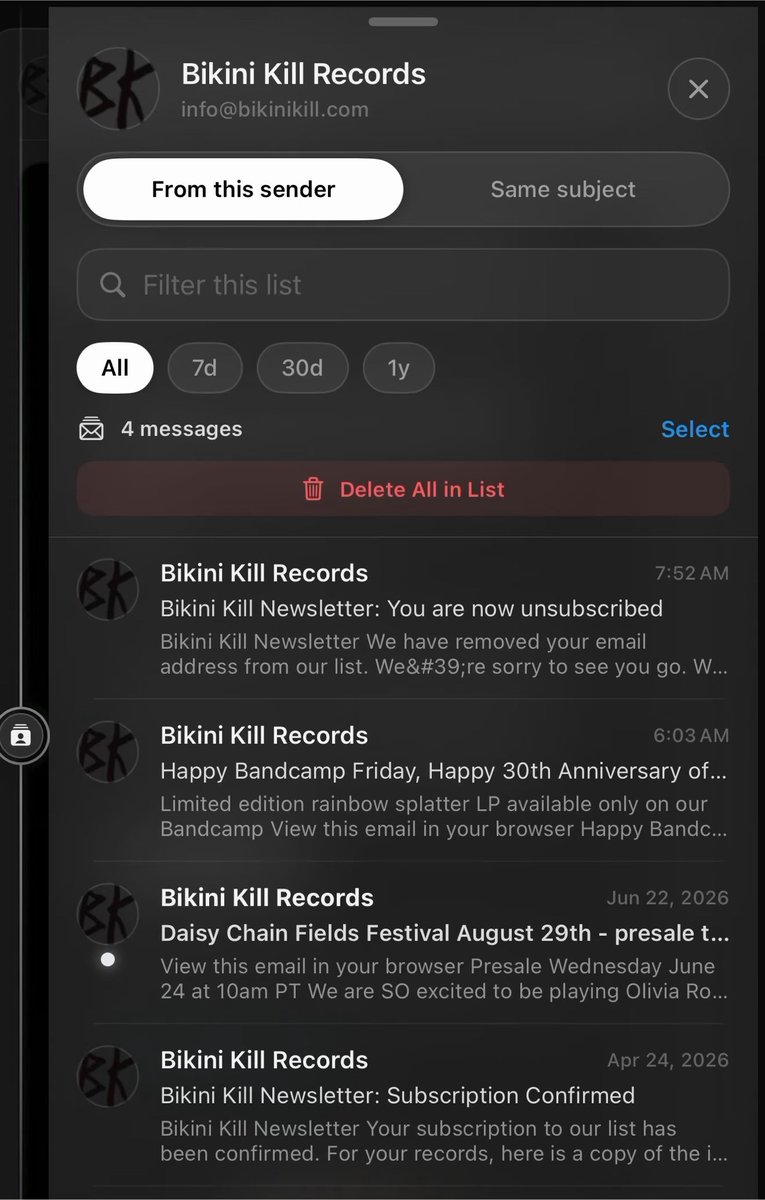 iCH3MO's tweet photo. Easily manage your emails, mass delete all from sender from a single email view.

No more copy sender, search, manually select.. it’s just a click of a button and done for you.

It’s only just begun.

Hermod / Hermod Mail https://t.co/NXdvfLa9s1