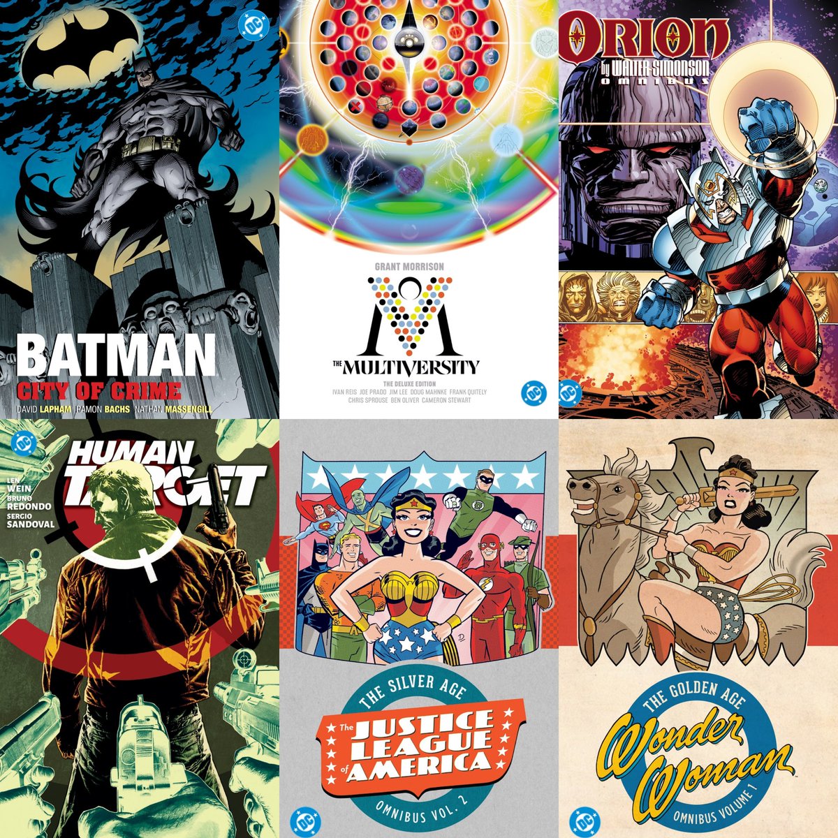 dcuworld's tweet photo. DC Comics have announced new Reprints for 2027!

-Superman vs Brainiac-April 6
-Harley Quinn by Amanda Conner & Jimmy Palmiotti-April 13
-Legion of Super-Heroes: Teenage Revolution-May 25
-The Flash by Geoff Johns Omnibus Vol.1-May 25
-Orion by Walter Simonson-May 25
-The Multiversity-May 25
-Human Target-June 8
-Martian Manhunter:Identity-June 15
-Superman/Shazam!: First Thunder-June 15
-Batman:City of Crime-June 22
-JLA:Silver Age Omnibus Vol.2-June 22
-Wonder Woman: Golden Age Omnibus Vol.1-June 29

Via:(https://t.co/YVKFH2Qc1p)