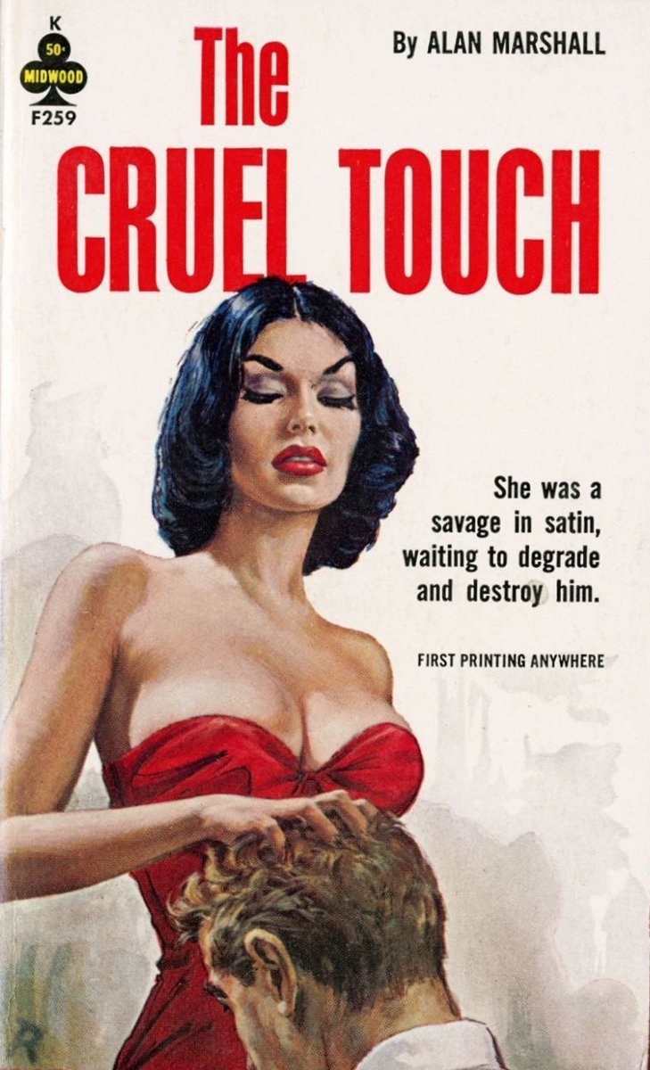 OldTerribleWond's tweet photo. Paul Rader 
The Cruel Touch 
US Paperback Cover 1963. https://t.co/QWUiqn5BDB