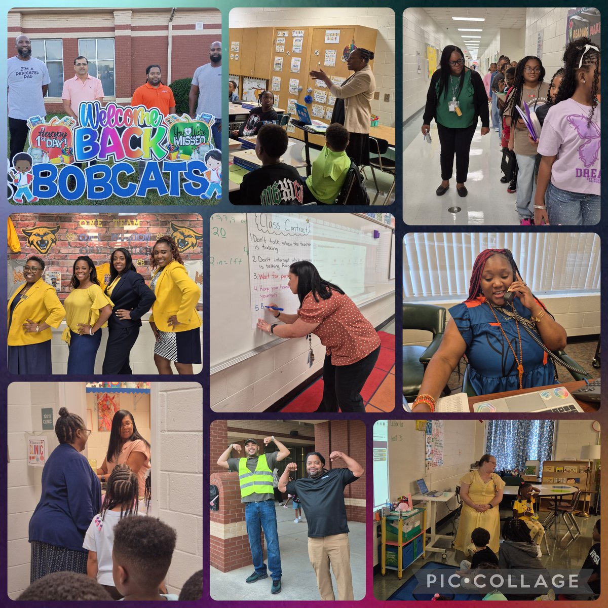 FreesEdWorld's tweet photo. What an AMAZING first week @BethlehemES_HCS ! Teaching and learning were in full swing. Routines took shape and meaningful relationships were built across the building. Our staff showed up with energy, care, & commitment and our Bobcats are off to a strong start! #OneBethlehem🐾 https://t.co/Ne4ZonRIRn