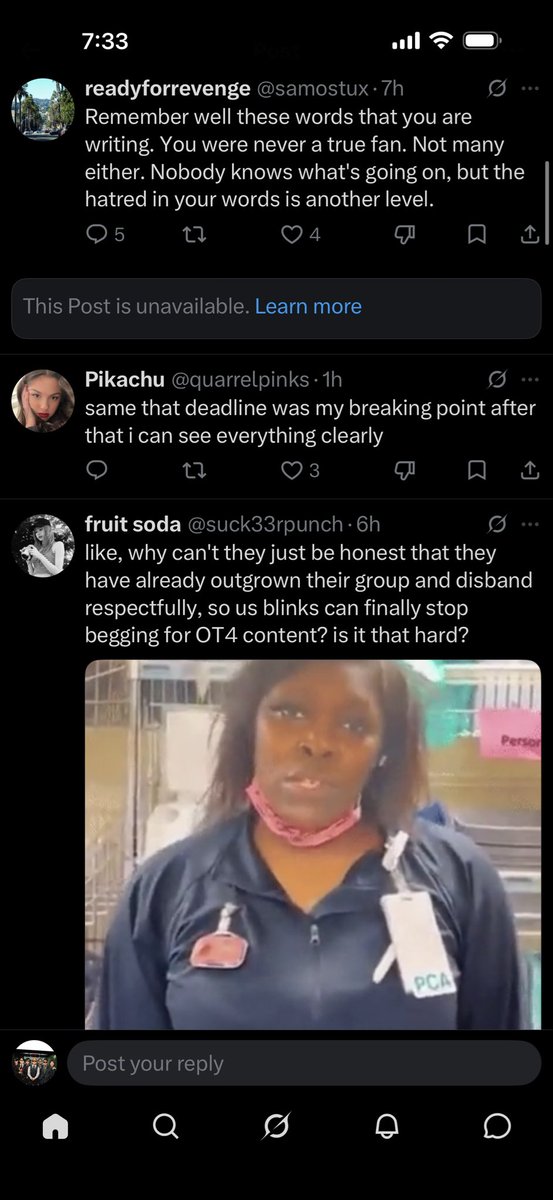 Letitgoo30oj's tweet photo. @quarrelpinks Focus on your four dozens who dgaf about you losers https://t.co/p7X6Gdk3JW
