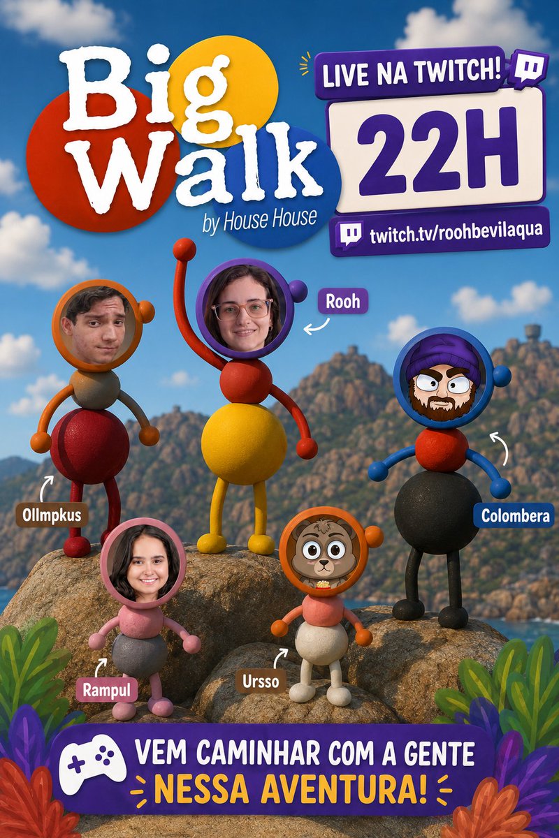 roohbevilaqua's tweet photo. Vamos celebrar 6 anos de canal + comemoração do meu niver que foi dia 3?

live especial, hoje 22h. #bigwalk https://t.co/FAWfZchpsr