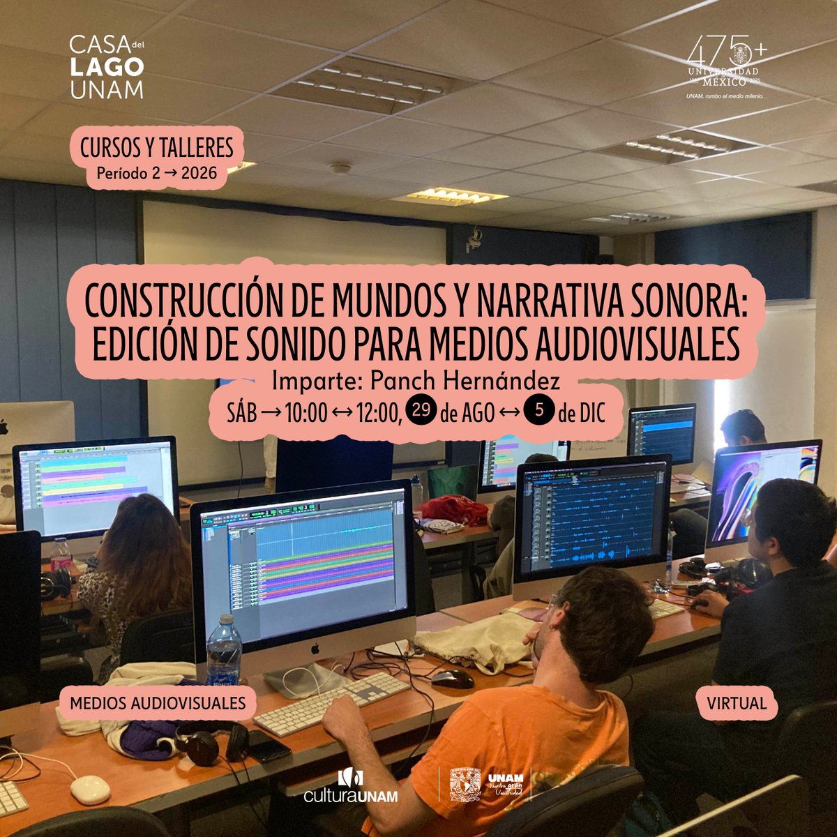 CasadelLago's tweet photo. 🚨 ¡Últimas horas para inscribirte!
Los cursos y talleres de Casa del Lago UNAM están por cerrar inscripciones. No dejes pasar la oportunidad de aprender, crear y compartir en un espacio dedicado al arte y la cultura. https://t.co/hcre67CuMt
