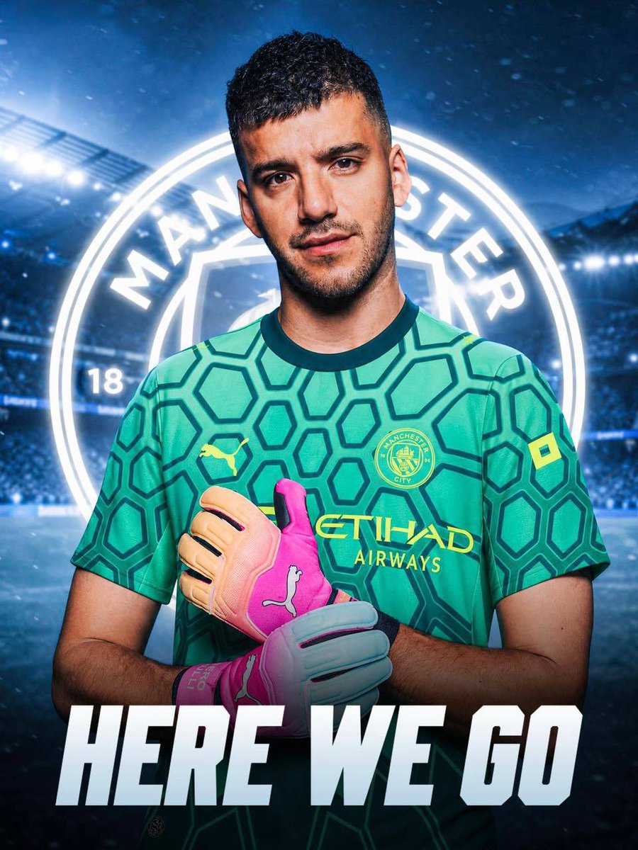 CornerReports's tweet photo. 🔵 TRANSFER CONFIRMED: Gerónimo Rulli is set to become a Manchester City player.

The Argentine goalkeeper will join from Marseille after a full agreement was reached between all parties.

📝 Contract until June 2028, with an option to extend for a further year.

#MCFC #Transfers #PremierLeague