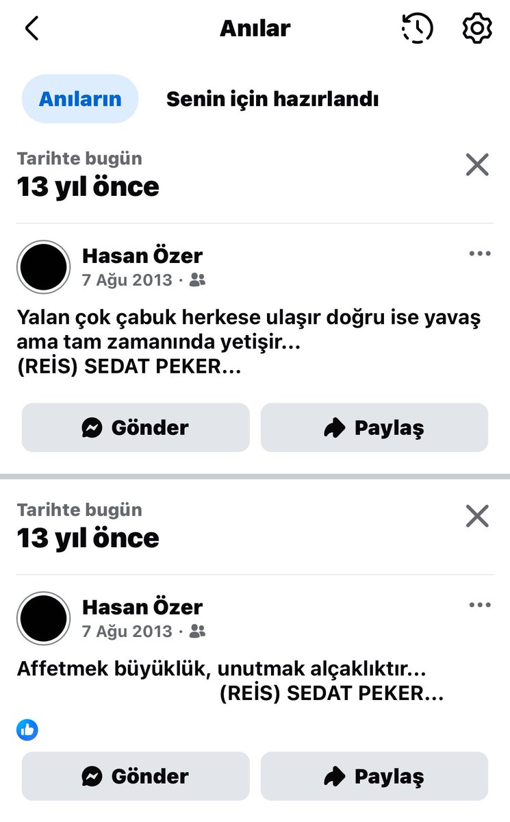 Hasanozer3428's tweet photo. Sevgi emek ister yürek ister fedakarlık ister vefa ister sadakat ister dik duruş ister. Değil 13 Yıl  13 Bin Yıl da Geçse sana olan sevgim saygım sadakatım bir toz tanesi kadar azalmayacak Reis’im iyi ki varsın gönlünde bir kardeş olarak yer edinebildiysem ne mutlu bana ALLAH sana uzun ömürler versin inşallah. 

(13 Yıllık Facebook Paylaşımlarım)

Hasret ve özlemle selam ederim

BİR UMUTTUR YAŞAMAK 

TEK REİS SEDAT PEKER
@sedat_peker 
#sedatpeker