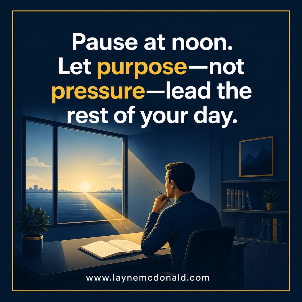 laynewmcdonald's tweet photo. Midday reset: Pause. Pray. Ask, โDoes this next task serve a higher purpose?โ Work with peace, not pressure. โWhatever you do, work at it with all your heart.โ : Colossians 3:23. reach out to me on the site #FaithAtWork https://t.co/wkYNibcoCQ