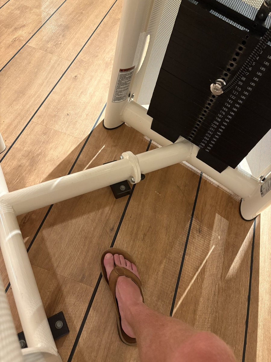 Billarmmed's tweet photo. Flops to the gym today. Questions, comments, or concerns? Billy’s open to feedback on this. #doesitplay https://t.co/oEmN7NTtEd