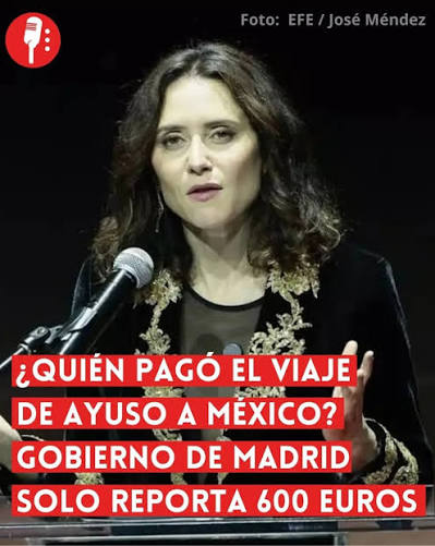 MeleroGinz71827's tweet photo. Las mentiras de Ayuso.
Tres cargos que viajaron con Ayuso a México declaran 15.000 euros de gastos en total frente a los inverosímiles 600 euros que ha declarado Ayuso. https://t.co/DiiaBpvXV1
