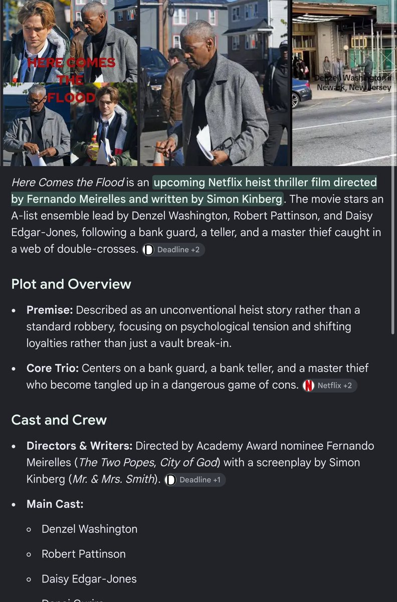 AxelTalksFilm's tweet photo. Robert Pattinson's slate is so stacked that a heist film with Denzel &amp; Daisy Edgar-Jones is the least talked about right now 😭 https://t.co/hPfkHUU7cw
