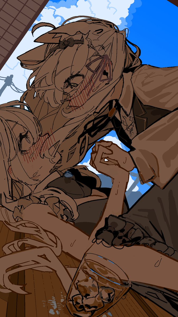 32nnyuusankin's tweet photo. ラズリちゃんとソフィナちゃんwip https://t.co/LiCpLdBC6D