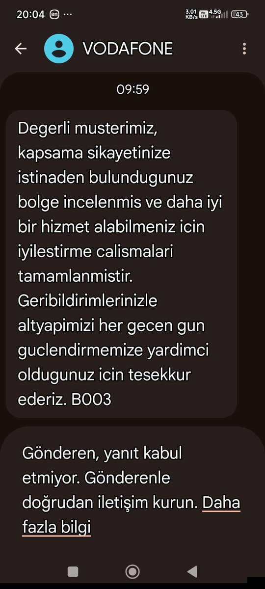 By_B0ZKuRT's tweet photo. @VodafoneDestek İyileşririlen nedir acaba @VodafoneTR  @VodafoneDestek https://t.co/fMqrdfSnmY